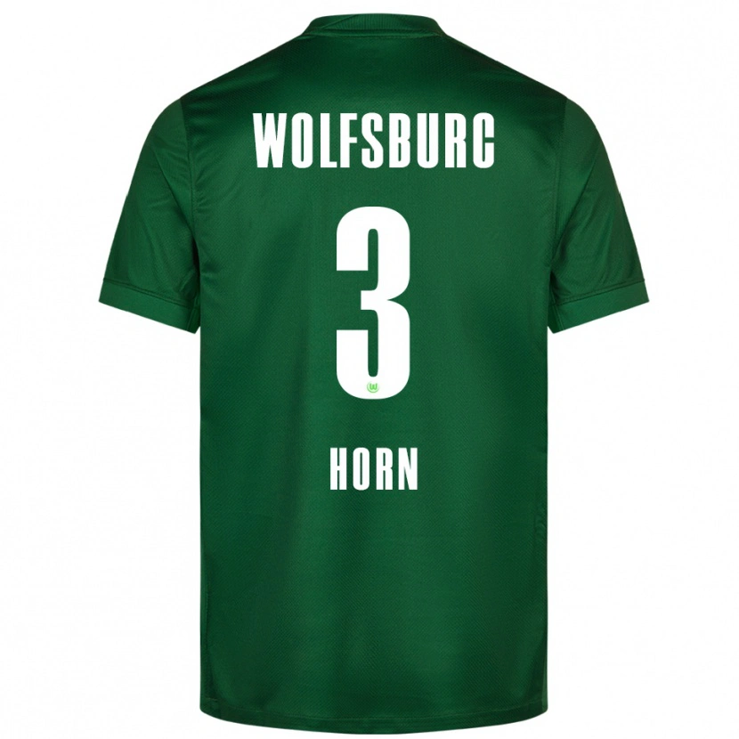 Danxen Femme Maillot Noah Horn #3 Vert Blanc Tenues Domicile 2025/26 T-Shirt