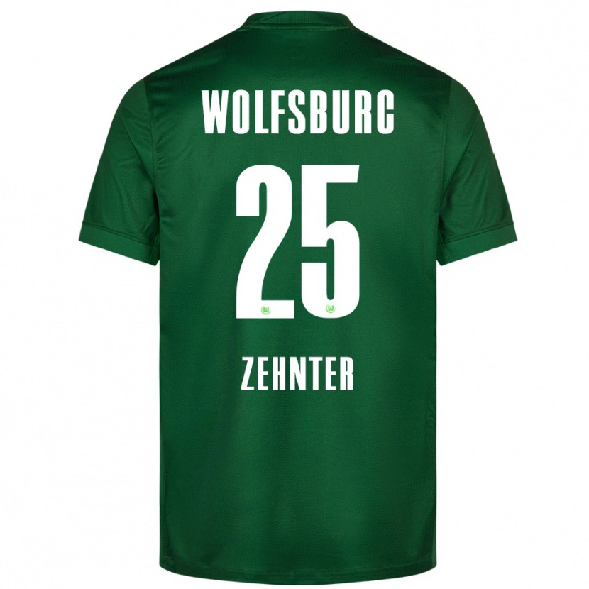 Danxen Femme Maillot Aaron Zehnter #25 Vert Blanc Tenues Domicile 2025/26 T-Shirt