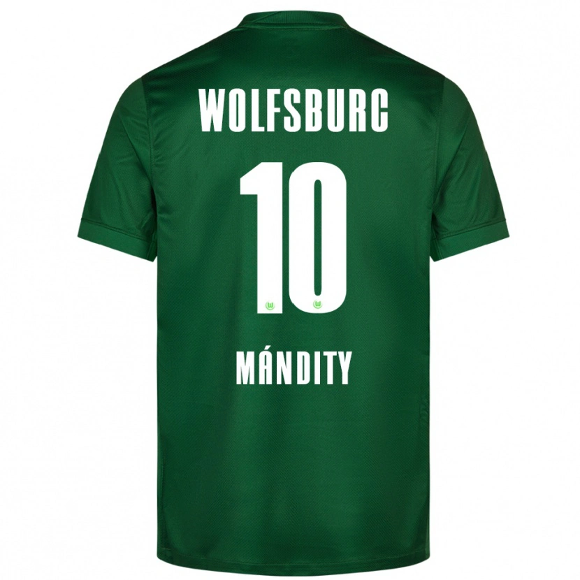 Danxen Femme Maillot Márkó Mándity #10 Vert Blanc Tenues Domicile 2025/26 T-Shirt