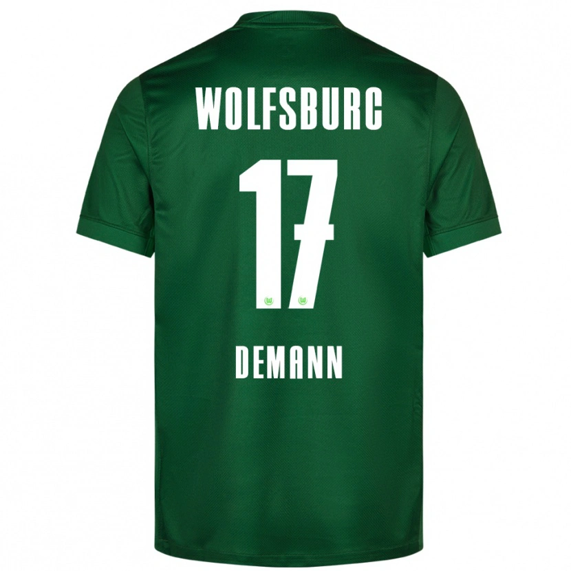 Danxen Femme Maillot Kristin Demann #17 Vert Blanc Tenues Domicile 2025/26 T-Shirt