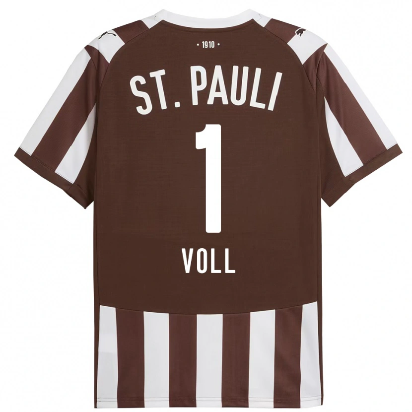 Danxen Femme Maillot Ben Voll #1 Café Blanc Tenues Domicile 2025/26 T-Shirt