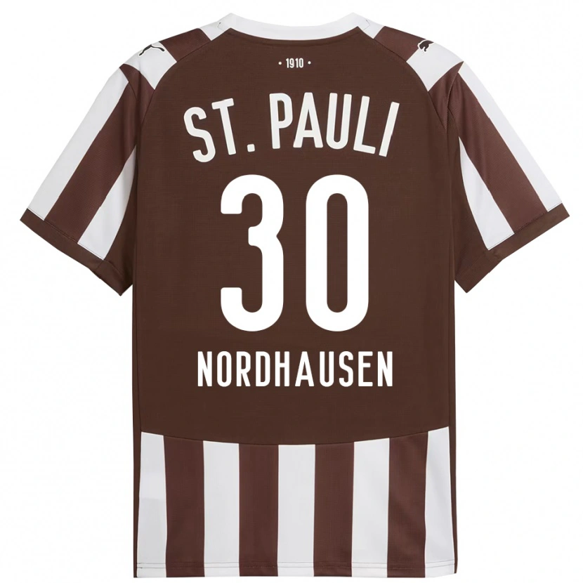 Danxen Femme Maillot Neele Nordhausen #30 Café Blanc Tenues Domicile 2025/26 T-Shirt