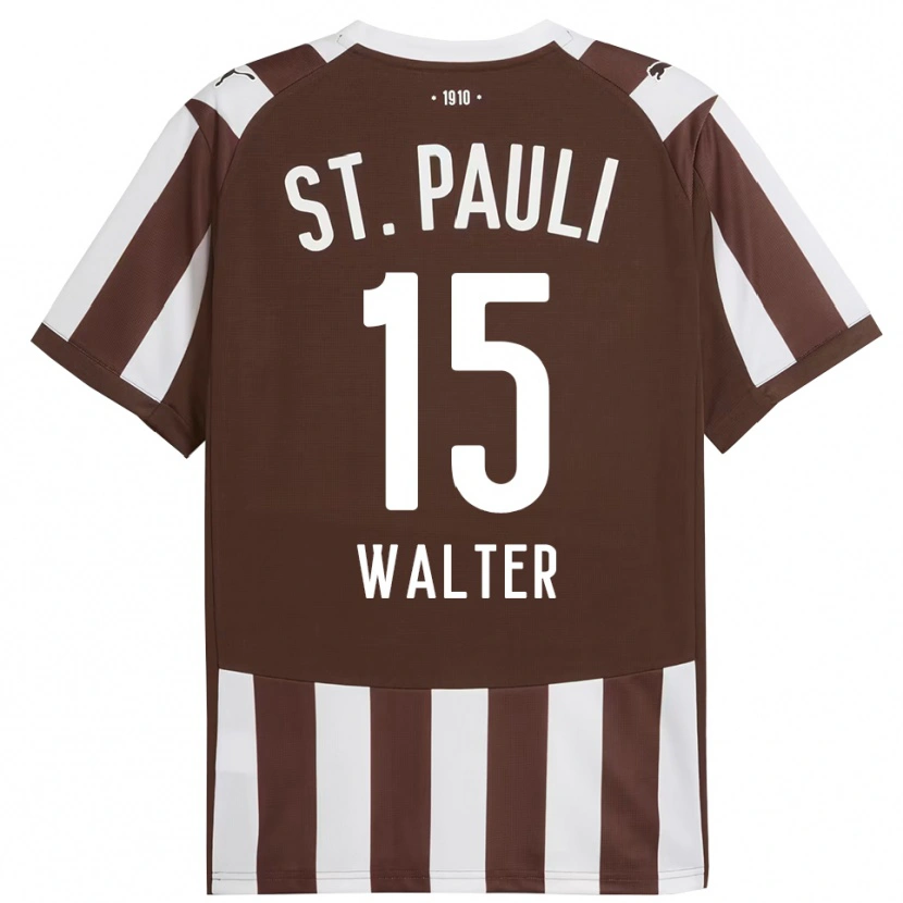 Danxen Femme Maillot Marcel Walter #15 Café Blanc Tenues Domicile 2025/26 T-Shirt