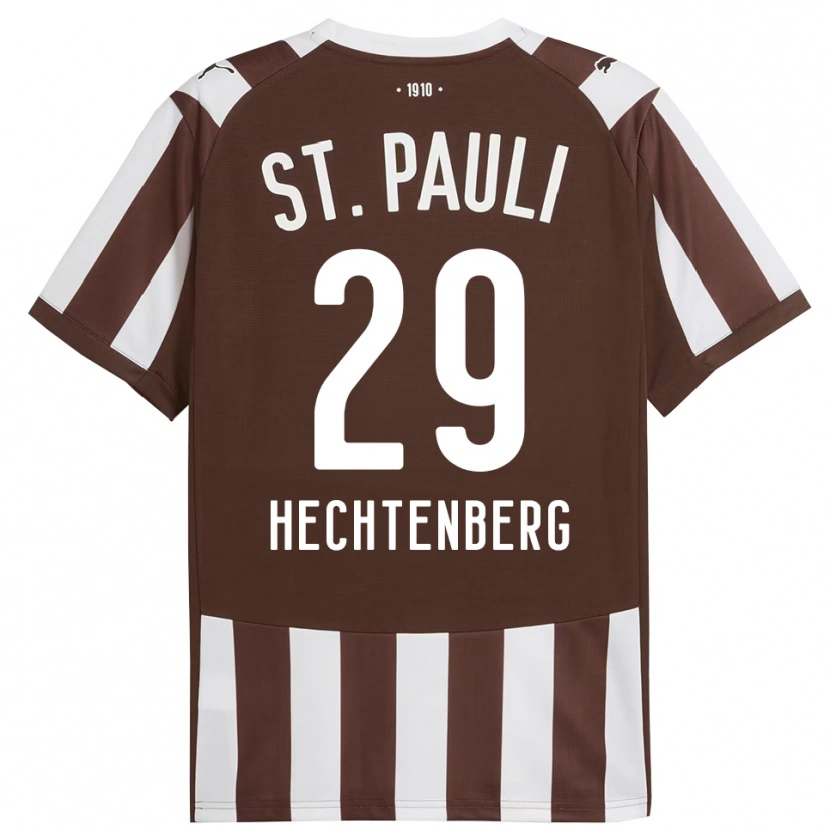 Danxen Femme Maillot Julia Hechtenberg #29 Café Blanc Tenues Domicile 2025/26 T-Shirt