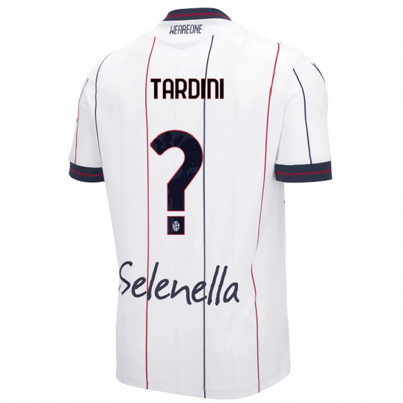 Danxen Femme Maillot Sara Tardini #0 Blanc Bleu Roi Tenues Extérieur 2025/26 T-Shirt
