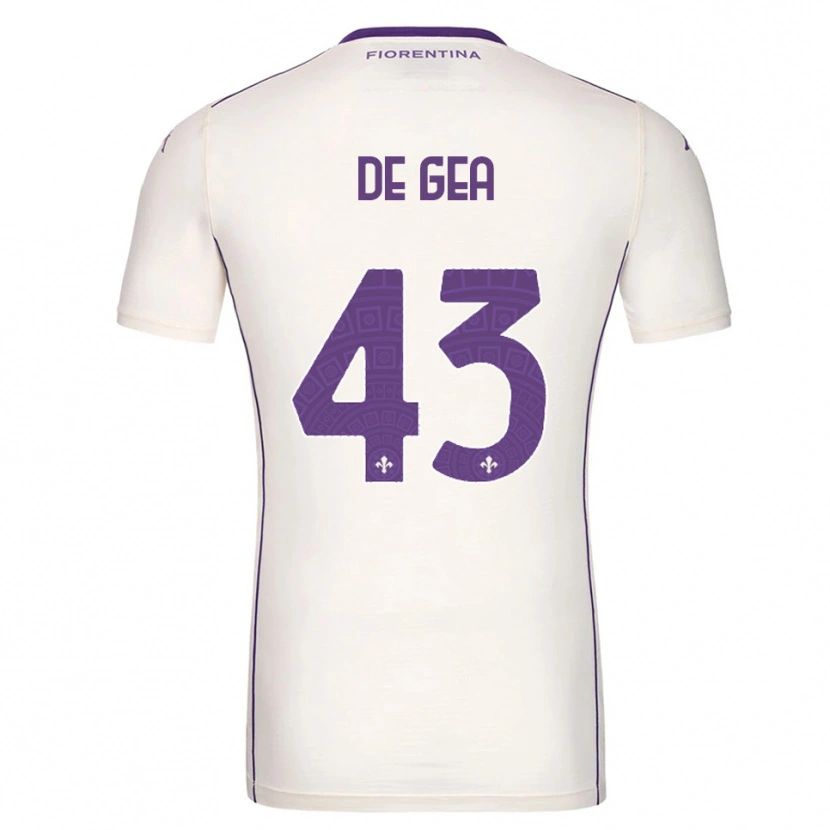 Danxen Femme Maillot David De Gea #43 Blanc Violet Rouge Tenues Extérieur 2025/26 T-Shirt