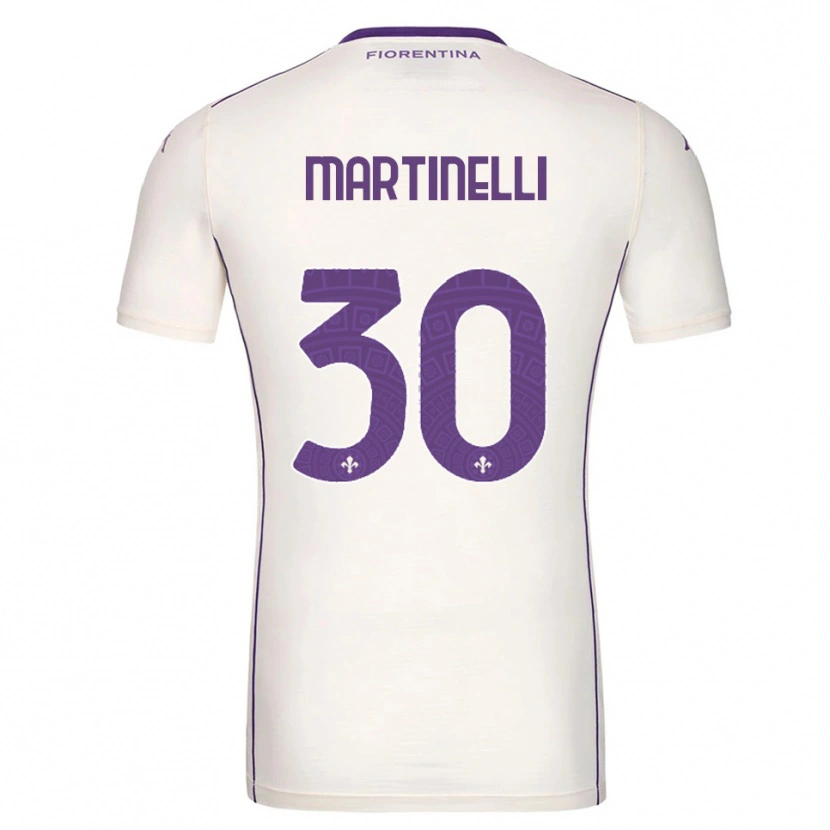 Danxen Femme Maillot Tommaso Martinelli #30 Blanc Violet Rouge Tenues Extérieur 2025/26 T-Shirt