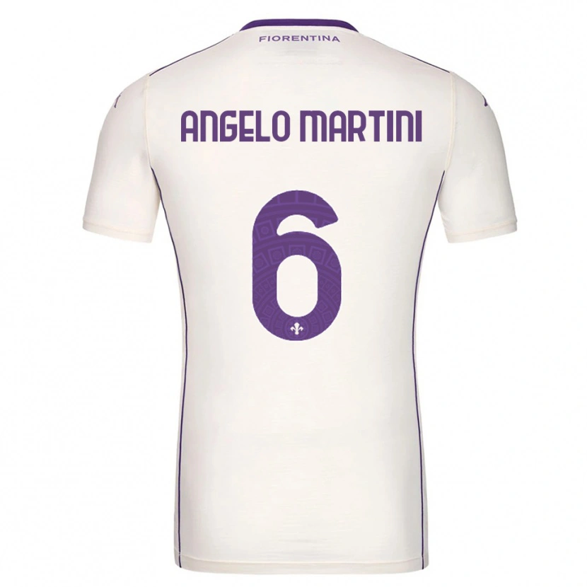 Danxen Femme Maillot Angelo Martini #6 Blanc Violet Rouge Tenues Extérieur 2025/26 T-Shirt