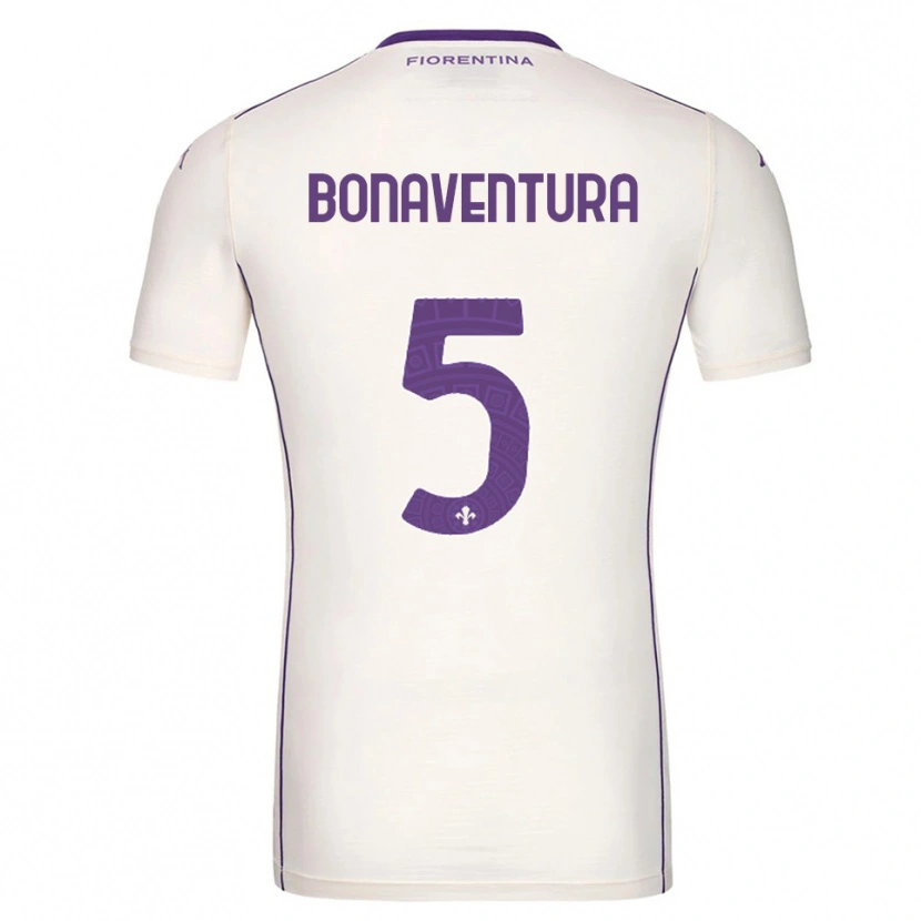 Danxen Femme Maillot Giacomo Bonaventura #5 Blanc Violet Rouge Tenues Extérieur 2025/26 T-Shirt