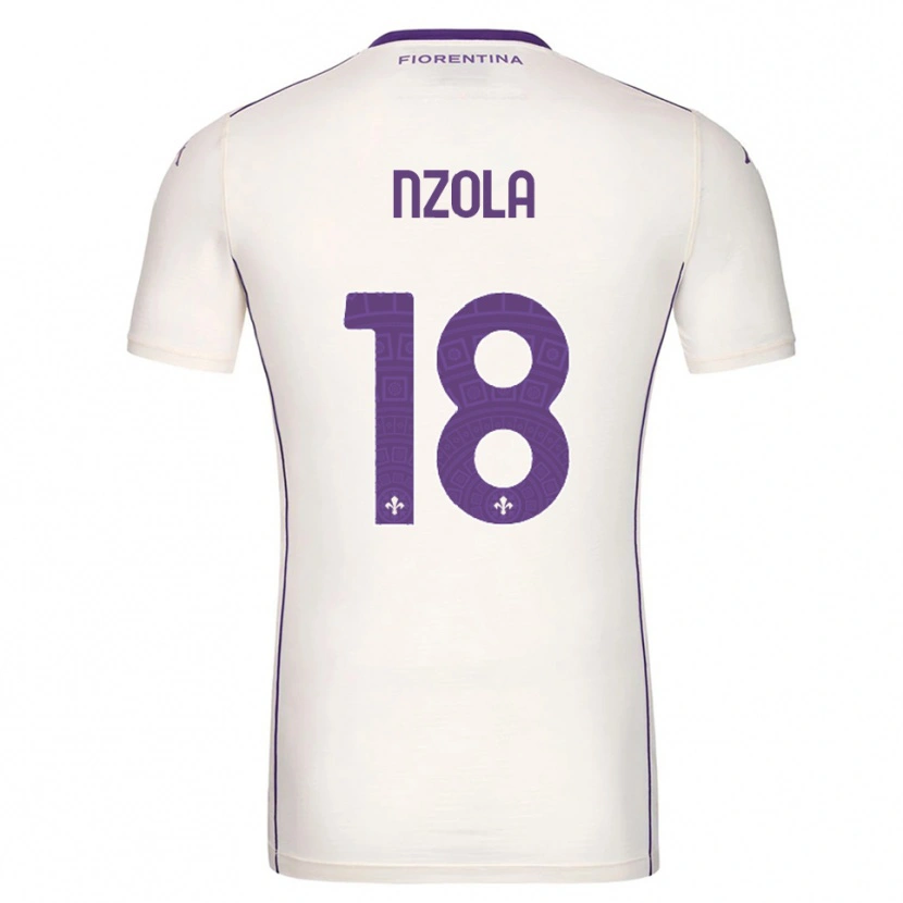 Danxen Femme Maillot M'bala Nzola #18 Blanc Violet Rouge Tenues Extérieur 2025/26 T-Shirt