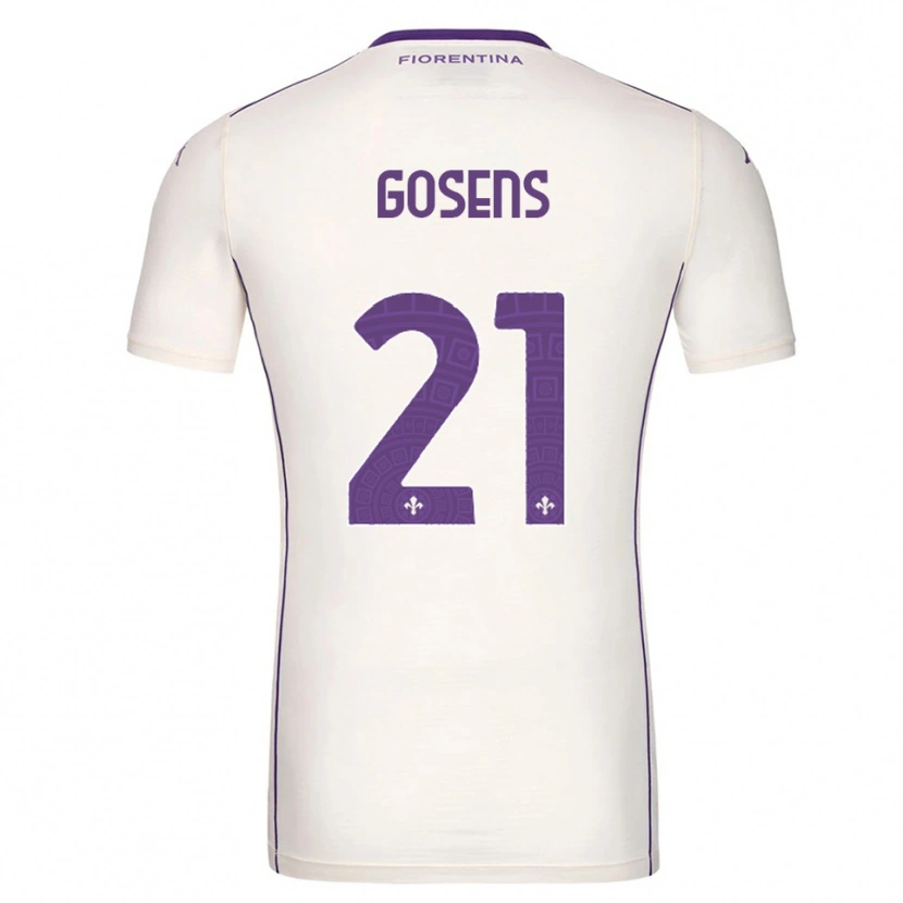 Danxen Femme Maillot Robin Gosens #21 Blanc Violet Rouge Tenues Extérieur 2025/26 T-Shirt
