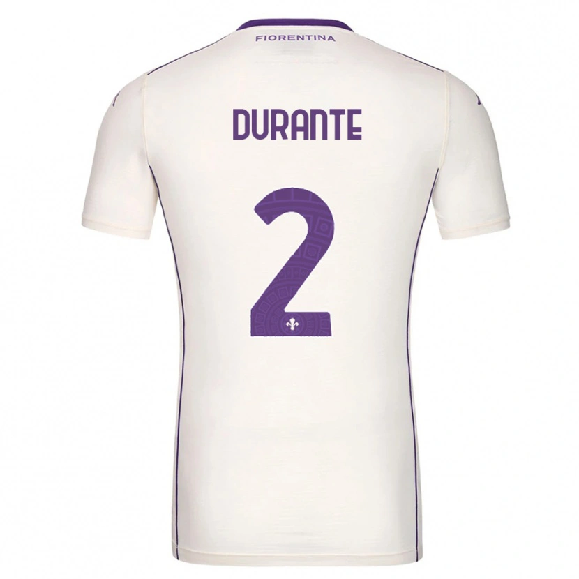 Danxen Femme Maillot Francesca Durante #2 Blanc Violet Rouge Tenues Extérieur 2025/26 T-Shirt