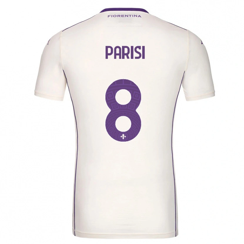 Danxen Femme Maillot Alice Parisi #8 Blanc Violet Rouge Tenues Extérieur 2025/26 T-Shirt