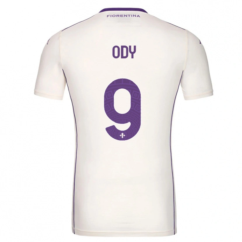 Danxen Femme Maillot Edwin Ody #9 Blanc Violet Rouge Tenues Extérieur 2025/26 T-Shirt