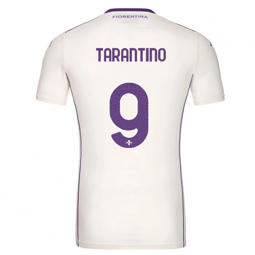 Danxen Femme Maillot Jacopo Tarantino #9 Blanc Violet Rouge Tenues Extérieur 2025/26 T-Shirt