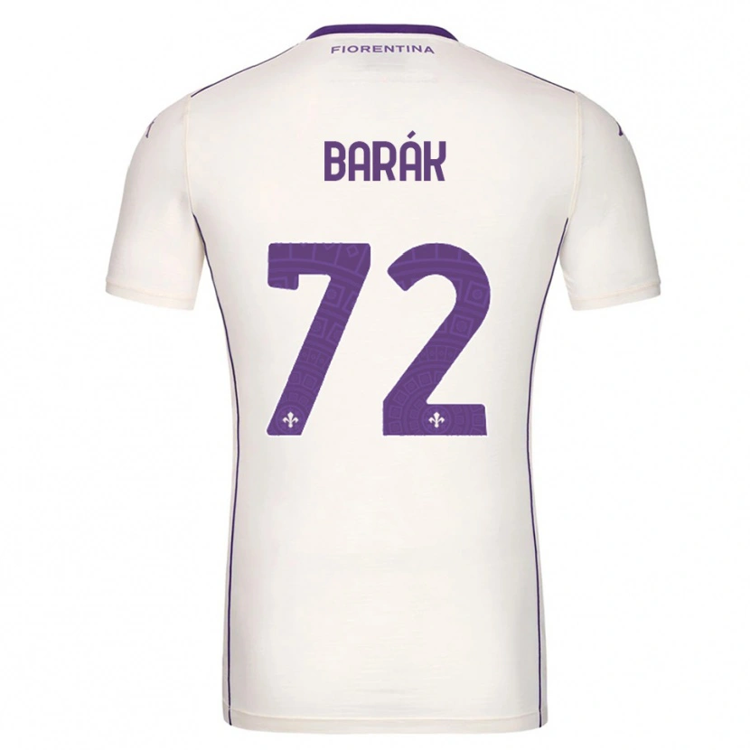 Danxen Femme Maillot Antonín Barák #72 Blanc Violet Rouge Tenues Extérieur 2025/26 T-Shirt