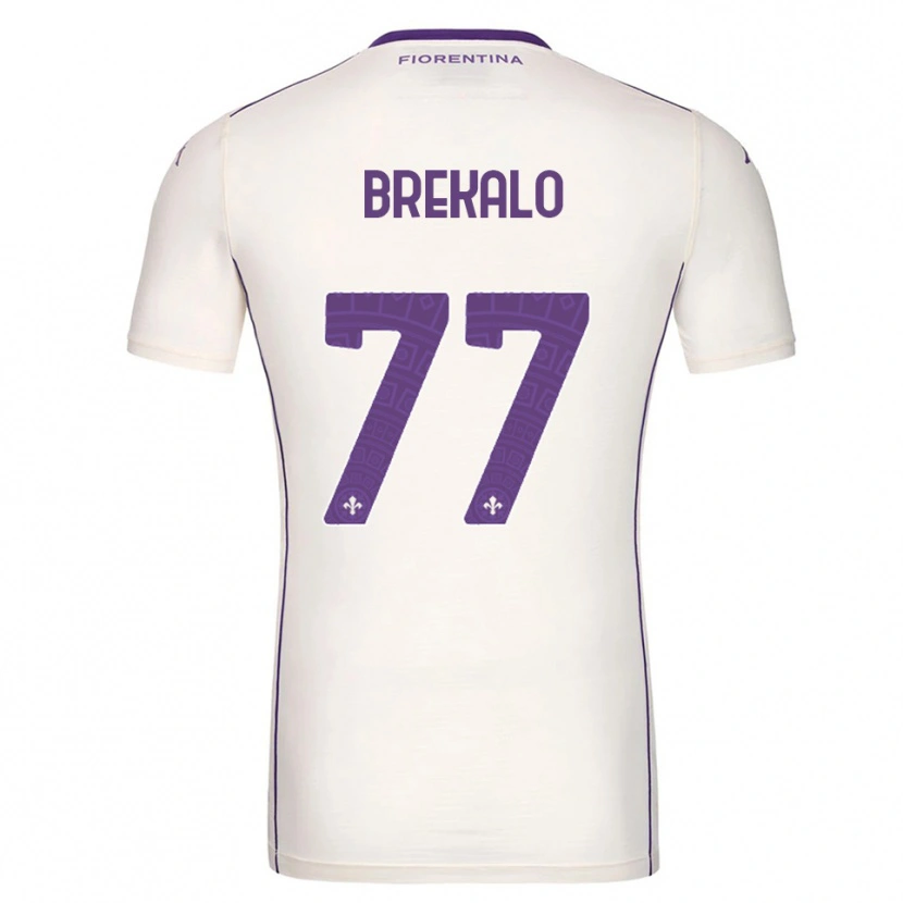 Danxen Femme Maillot Josip Brekalo #77 Blanc Violet Rouge Tenues Extérieur 2025/26 T-Shirt