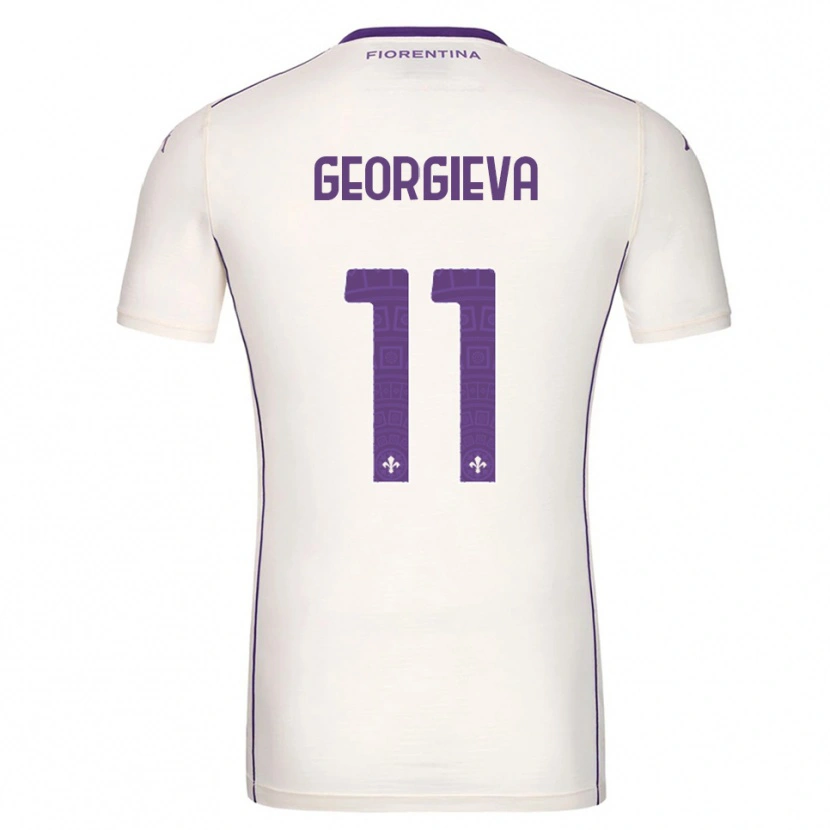 Danxen Femme Maillot Marina Georgieva #11 Blanc Violet Rouge Tenues Extérieur 2025/26 T-Shirt