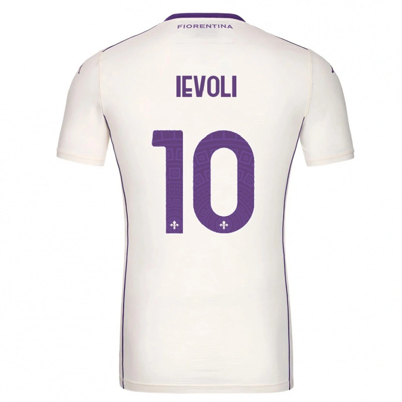 Danxen Femme Maillot Mattia Ievoli #10 Blanc Violet Rouge Tenues Extérieur 2025/26 T-Shirt