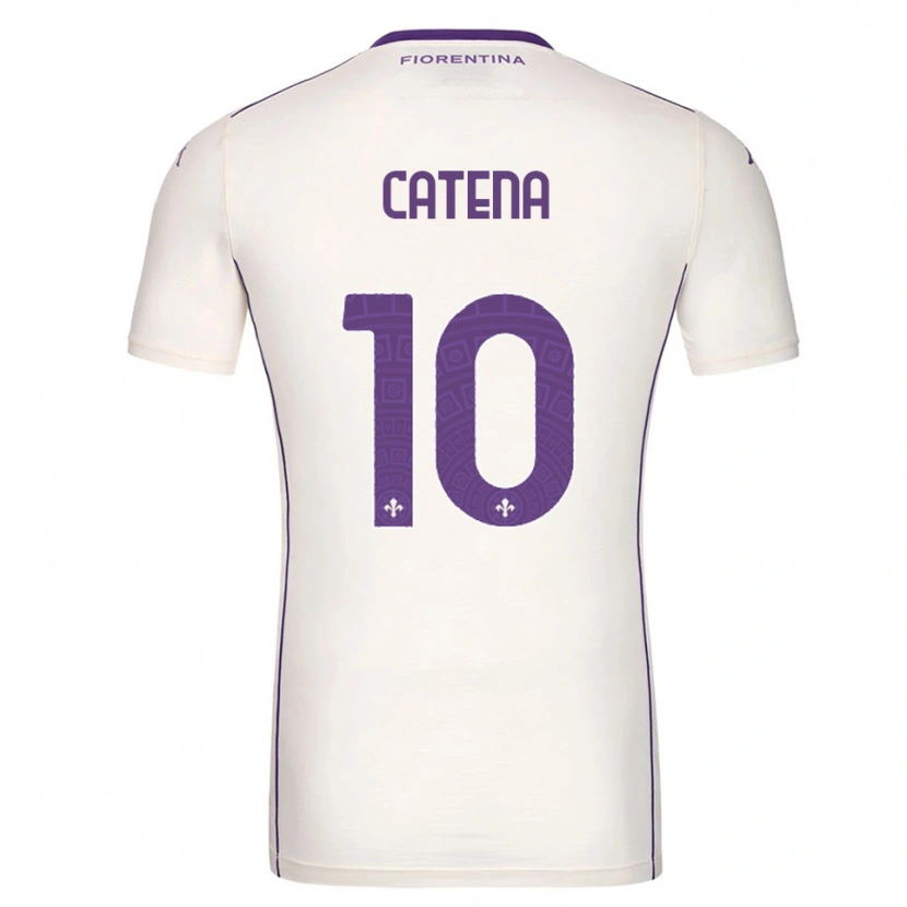 Danxen Femme Maillot Michela Catena #10 Blanc Violet Rouge Tenues Extérieur 2025/26 T-Shirt