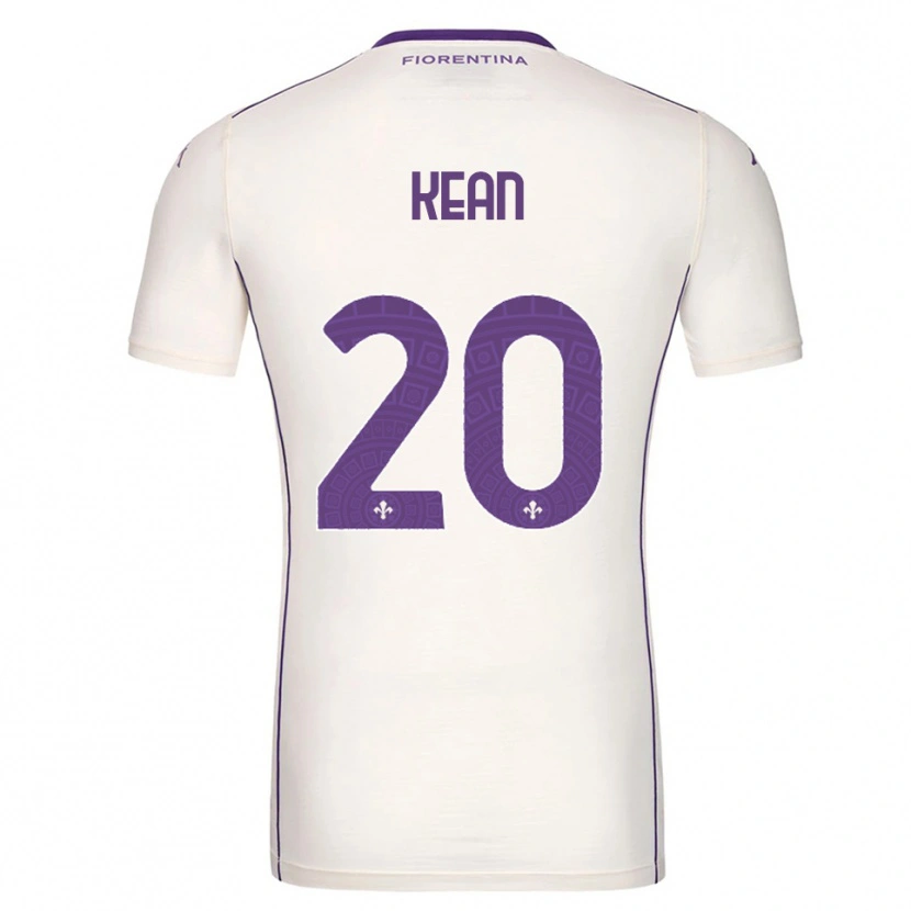 Danxen Femme Maillot Moise Kean #20 Blanc Violet Rouge Tenues Extérieur 2025/26 T-Shirt