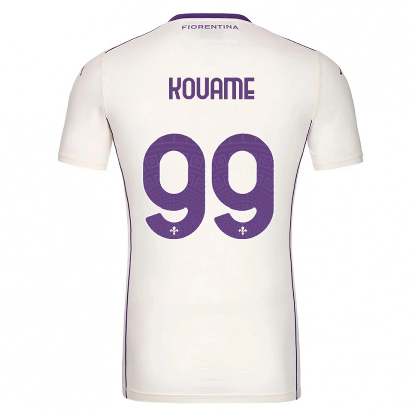 Danxen Femme Maillot Christian Kouamé #99 Blanc Violet Rouge Tenues Extérieur 2025/26 T-Shirt