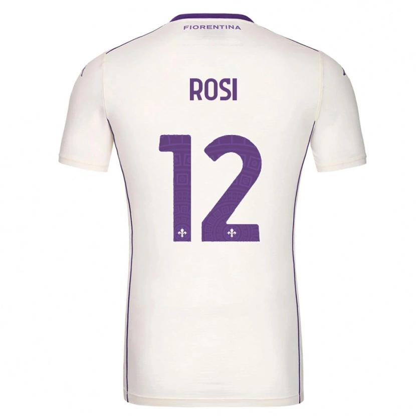 Danxen Femme Maillot Ettore Rosi #12 Blanc Violet Rouge Tenues Extérieur 2025/26 T-Shirt