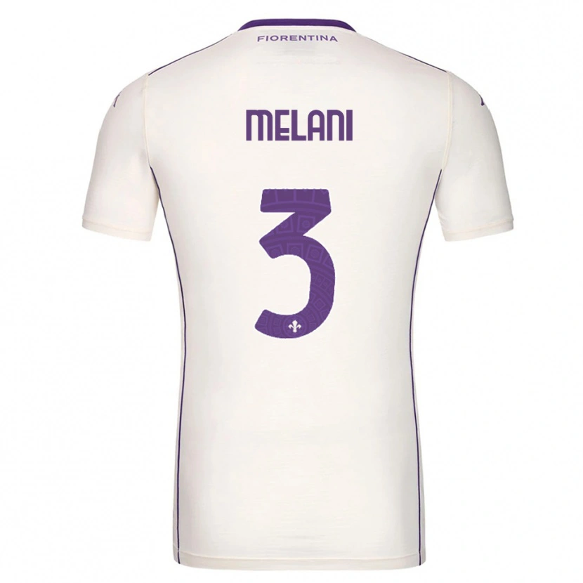 Danxen Femme Maillot Federico Melani #3 Blanc Violet Rouge Tenues Extérieur 2025/26 T-Shirt