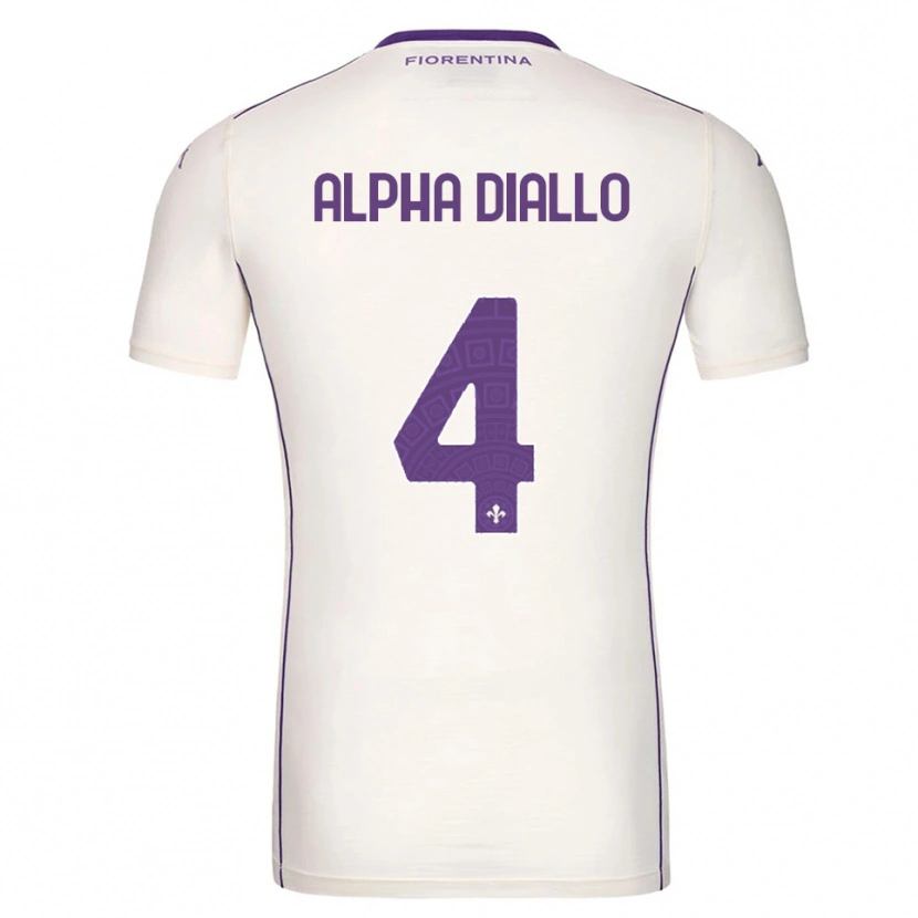 Danxen Femme Maillot Mamadou Alpha Diallo #4 Blanc Violet Rouge Tenues Extérieur 2025/26 T-Shirt