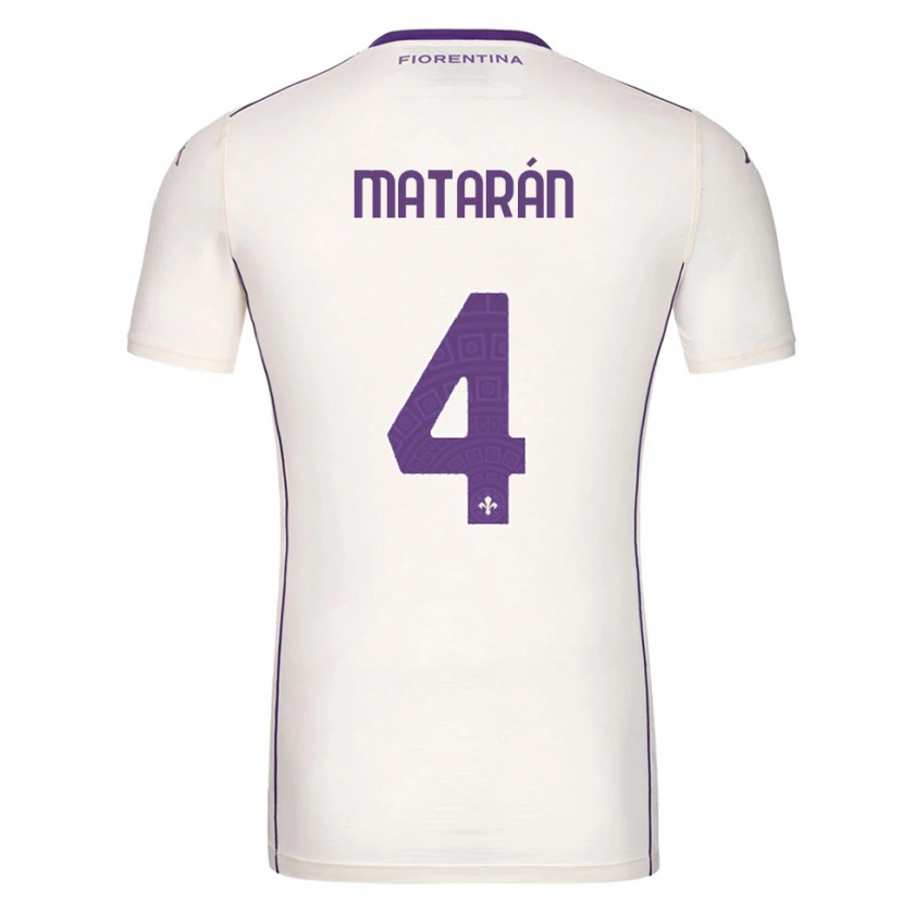 Danxen Femme Maillot Federico Matarán #4 Blanc Violet Rouge Tenues Extérieur 2025/26 T-Shirt