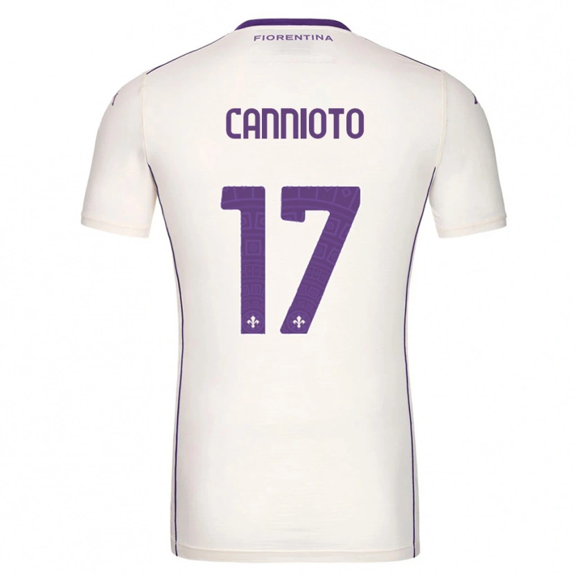 Danxen Femme Maillot Andrea Cannioto #17 Blanc Violet Rouge Tenues Extérieur 2025/26 T-Shirt