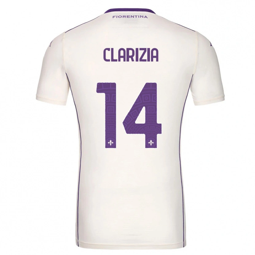 Danxen Femme Maillot Leonardo Clarizia #14 Blanc Violet Rouge Tenues Extérieur 2025/26 T-Shirt