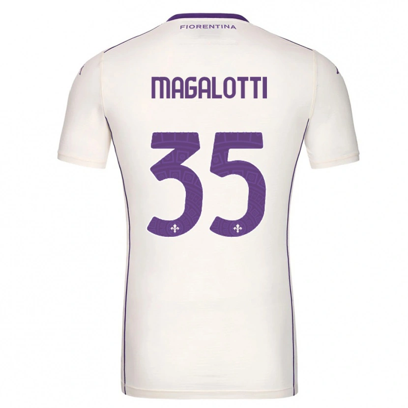 Danxen Femme Maillot Mattia Magalotti #35 Blanc Violet Rouge Tenues Extérieur 2025/26 T-Shirt