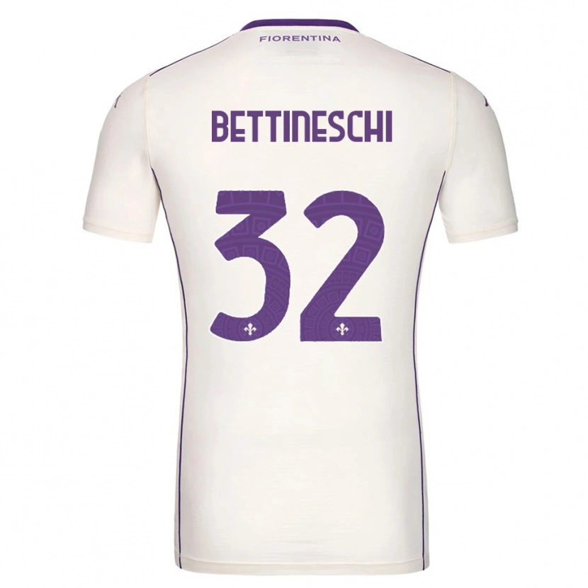 Danxen Femme Maillot Giorgia Bettineschi #32 Blanc Violet Rouge Tenues Extérieur 2025/26 T-Shirt