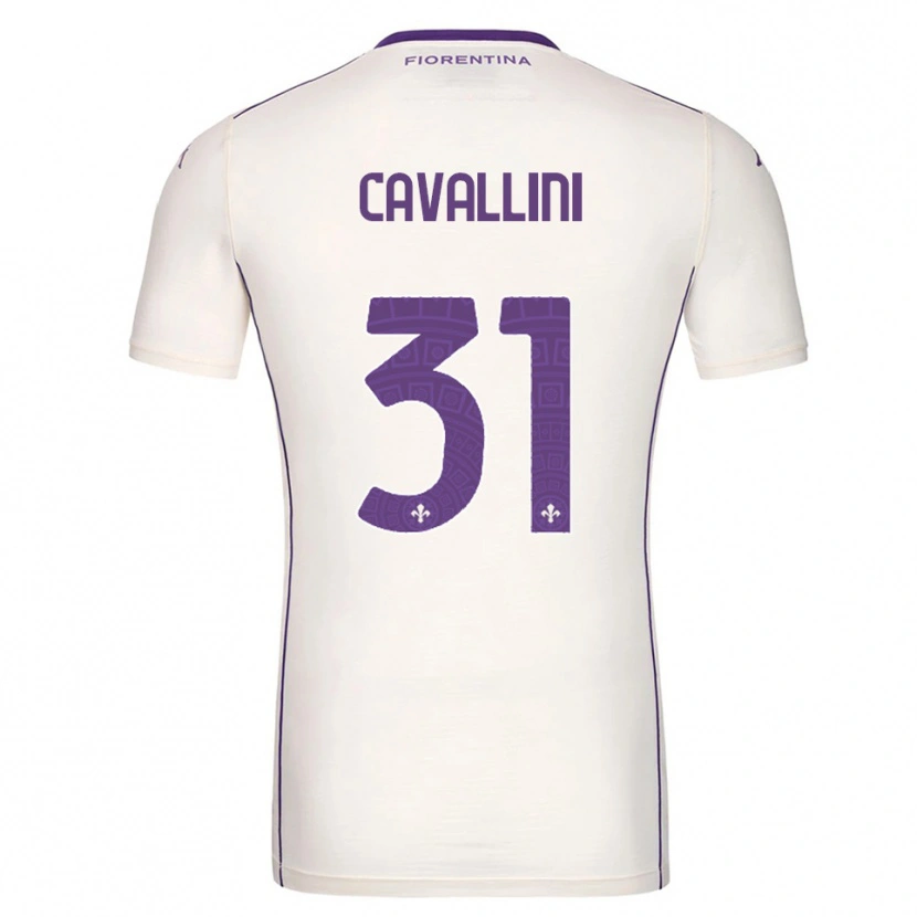Danxen Femme Maillot Aurora Cavallini #31 Blanc Violet Rouge Tenues Extérieur 2025/26 T-Shirt