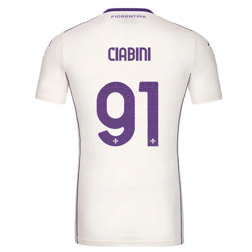 Danxen Femme Maillot Giulia Ciabini #91 Blanc Violet Rouge Tenues Extérieur 2025/26 T-Shirt