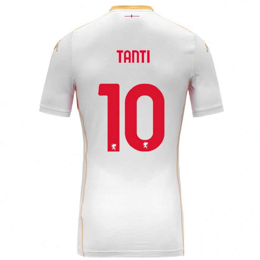Danxen Femme Maillot Caden Tanti #10 Blanc Rouge Tenues Extérieur 2025/26 T-Shirt