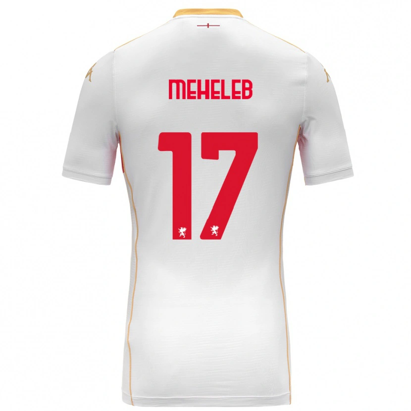 Danxen Femme Maillot Sami Meheleb #17 Blanc Rouge Tenues Extérieur 2025/26 T-Shirt