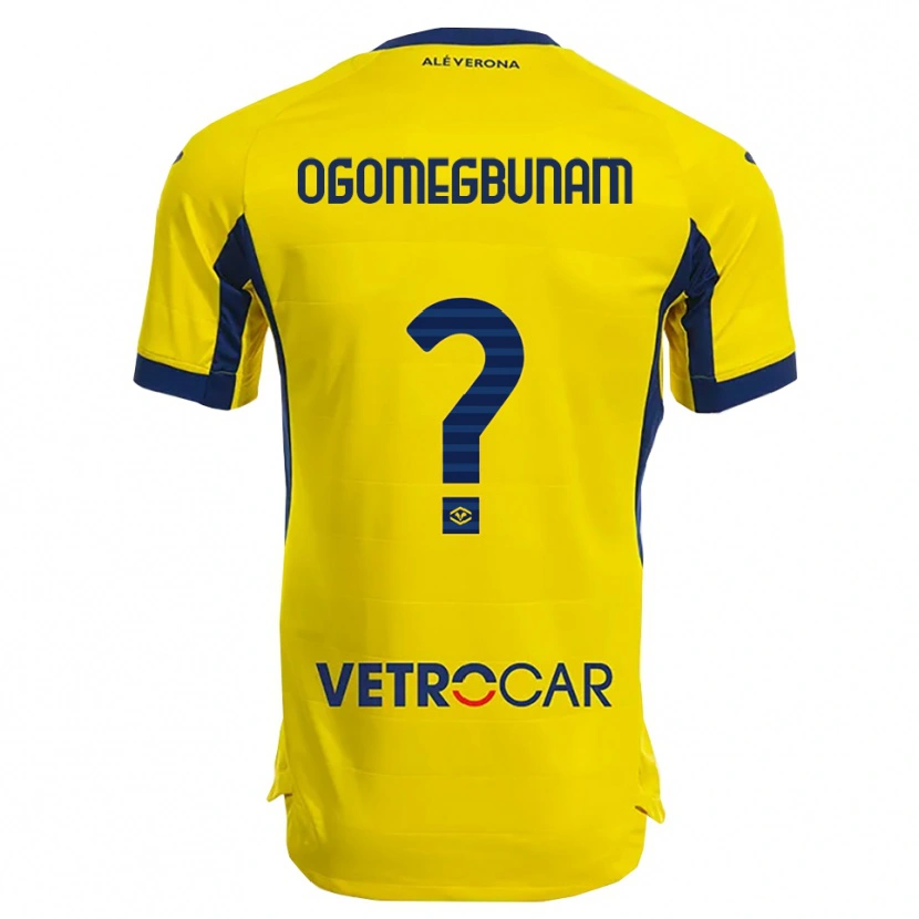 Danxen Femme Maillot Izu Ogomegbunam #0 Jaune Marine Tenues Extérieur 2025/26 T-Shirt