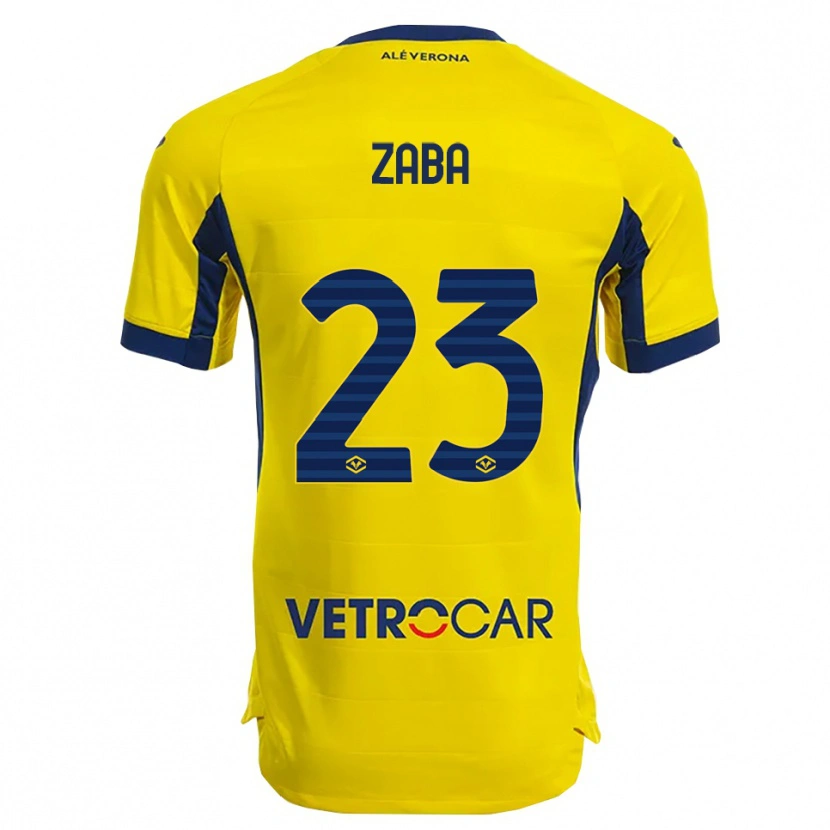 Danxen Femme Maillot Nelson Zaba #23 Jaune Marine Tenues Extérieur 2025/26 T-Shirt