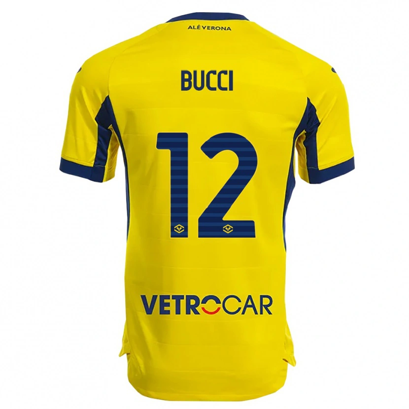 Danxen Femme Maillot Irene Bucci #12 Jaune Marine Tenues Extérieur 2025/26 T-Shirt