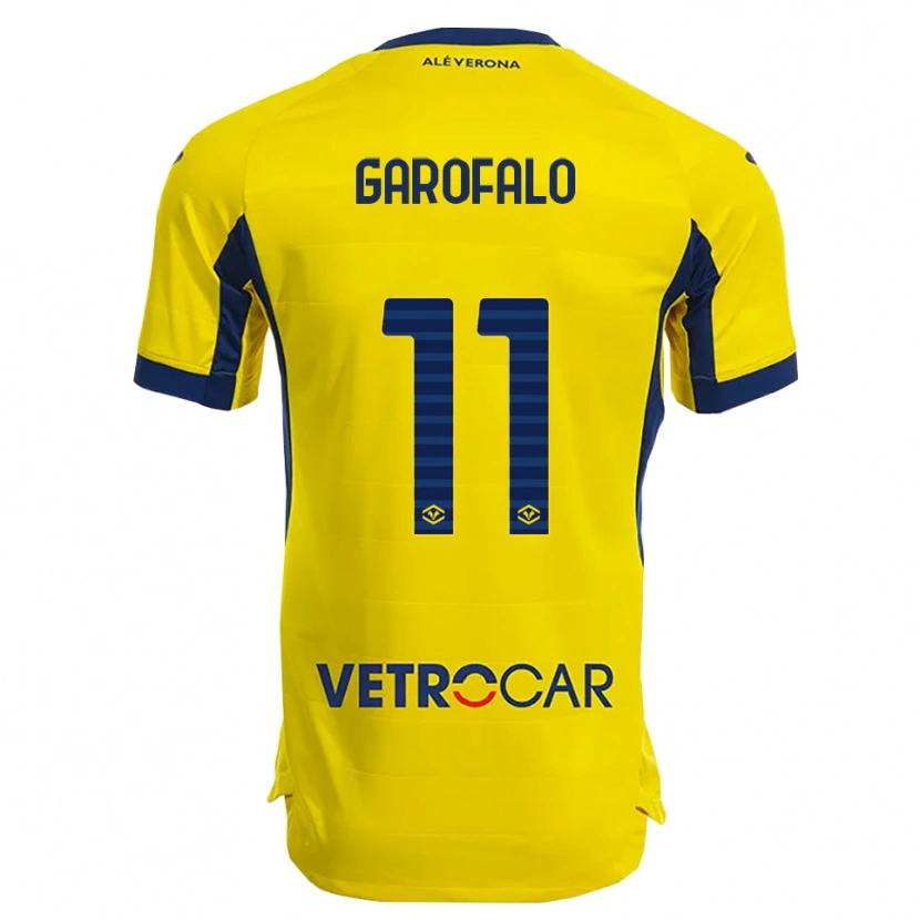 Danxen Femme Maillot Lorenzo Garofalo #11 Jaune Marine Tenues Extérieur 2025/26 T-Shirt