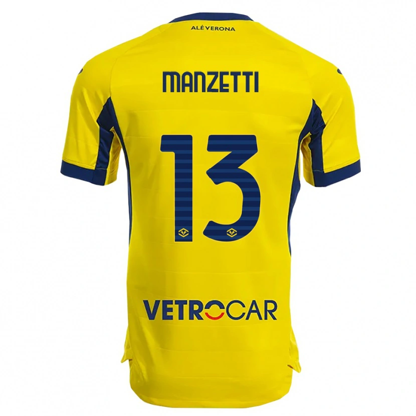 Danxen Femme Maillot Aurora Manzetti #13 Jaune Marine Tenues Extérieur 2025/26 T-Shirt