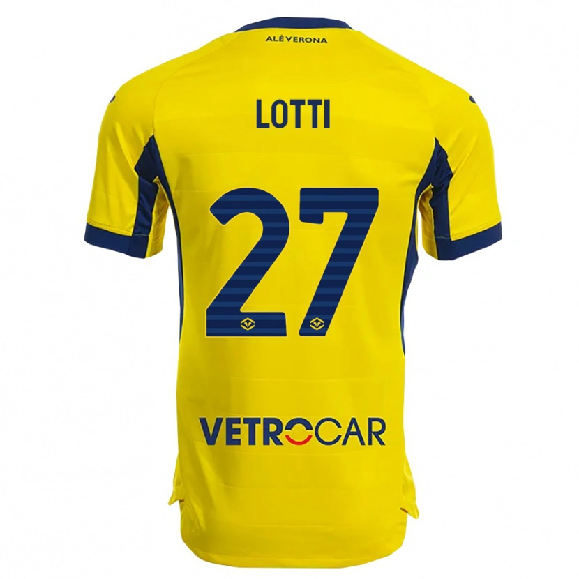 Danxen Femme Maillot Irene Lotti #27 Jaune Marine Tenues Extérieur 2025/26 T-Shirt