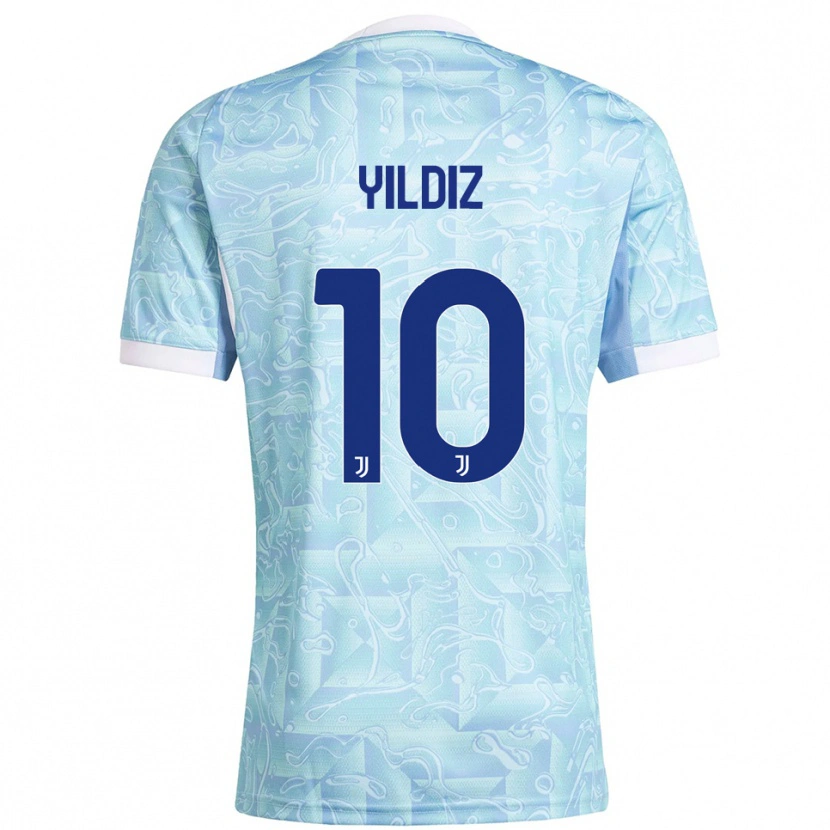 Danxen Femme Maillot Kenan Yıldız #10 Bleu Ciel Jaune Tenues Extérieur 2025/26 T-Shirt