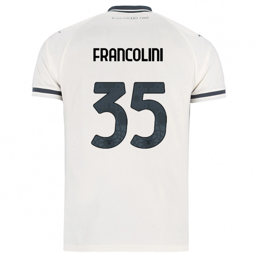 Danxen Femme Maillot Alice Francolini #35 Blanc Marine Tenues Extérieur 2025/26 T-Shirt