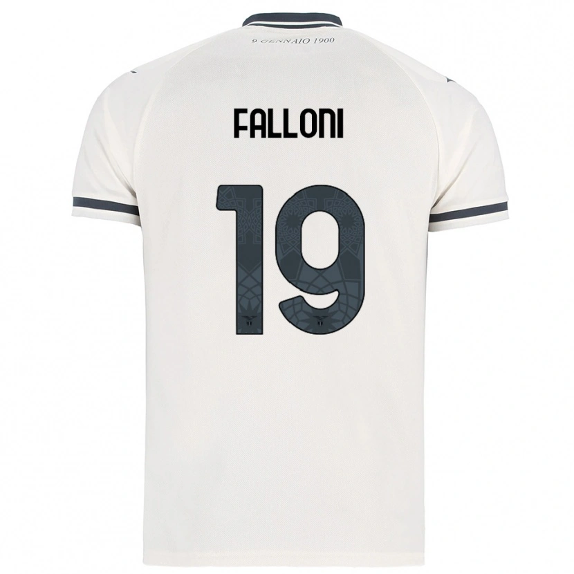 Danxen Femme Maillot Ludovica Falloni #19 Blanc Marine Tenues Extérieur 2025/26 T-Shirt