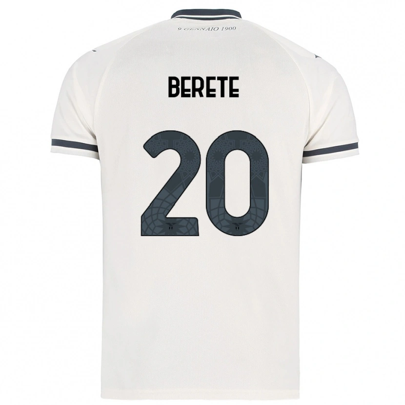 Danxen Femme Maillot Moustapha Berete #20 Blanc Marine Tenues Extérieur 2025/26 T-Shirt