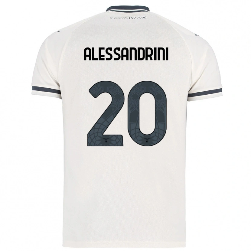 Danxen Femme Maillot Fabrizio Alessandrini #20 Blanc Marine Tenues Extérieur 2025/26 T-Shirt