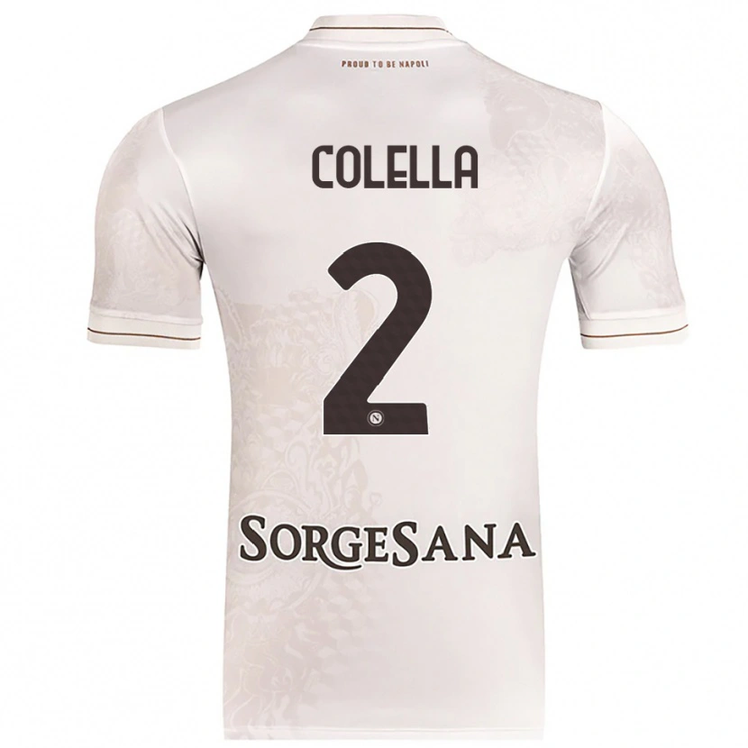 Danxen Femme Maillot Raffaele Colella #2 Champagne Marron Tenues Extérieur 2025/26 T-Shirt